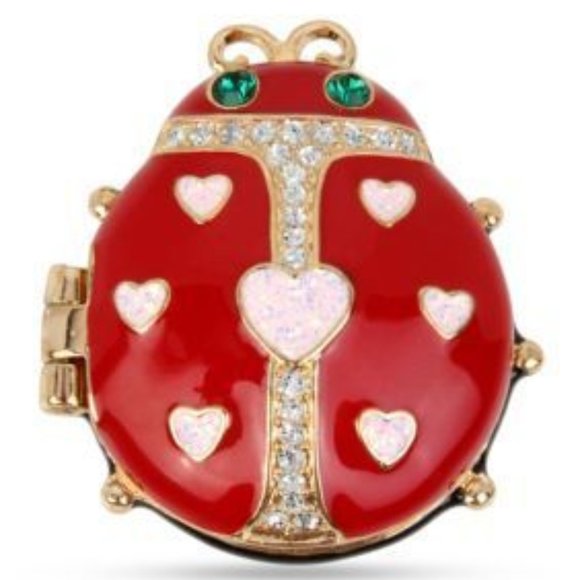 NWT Betsey Johnson Ladybug Keepsake Box - Picture 2 of 5